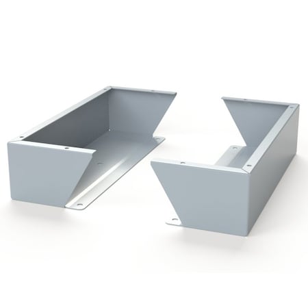 Saginaw Control & Engineering Floor Stand Kit, 6 in. H x 24 in. W x 9.12 in. L, Carbon Steel, 1 PR SCE-FK0624LG